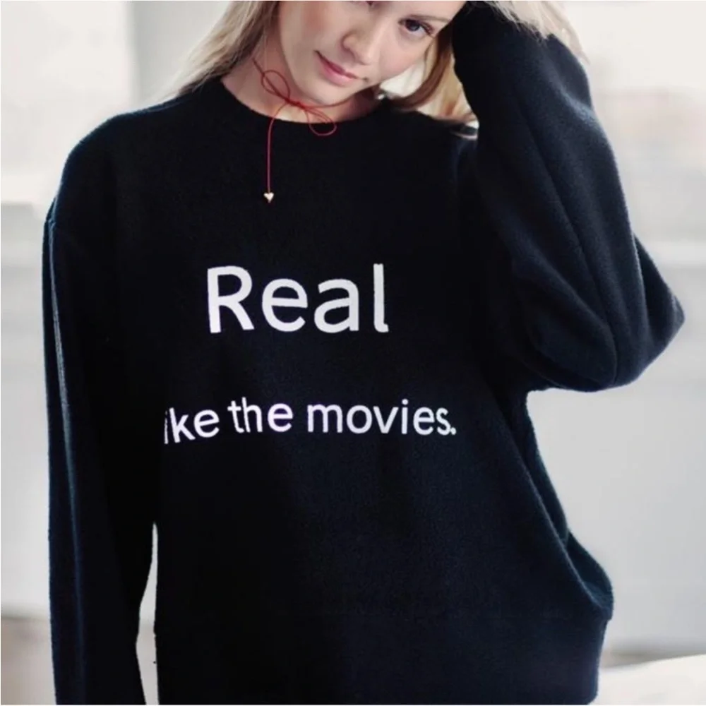 Daydream Nation LA Real Like the Movies Fleece Sweathshirt - Picture 3 of 5